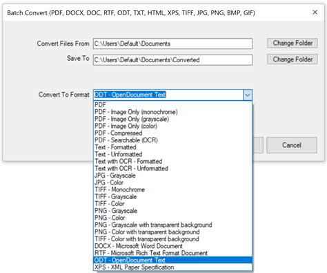 Batch Convert PDF To ODT