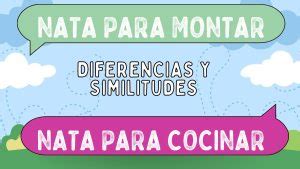 Diferencias Entre Nata Para Montar Y Nata Para Cocinar