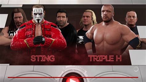 WWE 2K17 STING And The NWO Vs TRIPLE H And DX YouTube