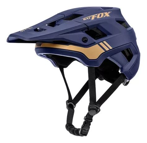 Casco De Bicicleta De Monta A Ultraligero Batfox Mtb Color Azul Talla M