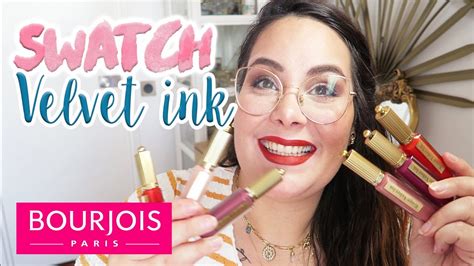 Nouveaux Swatch Port S Rouges Velvet Ink De Bourjois Youtube