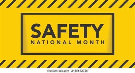 National Safety Month Celebrated Every Year Stock Vector Royalty Free