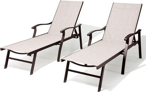 Amazon Vredhom Pcs Outdoor Chaise Lounge Chair Patio Chaise