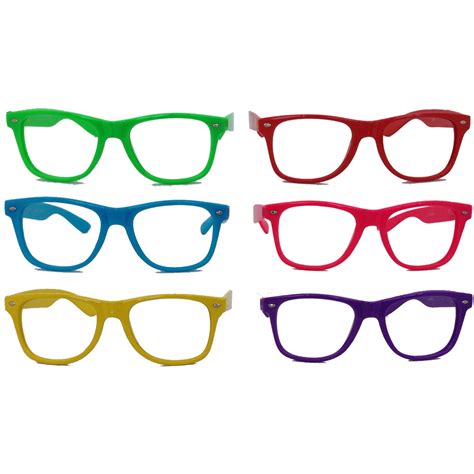 Lensless Party Glasses Dozen Multicolor 7145A