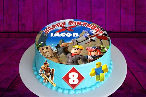 Roblox Edible Cake Toppers Precut On Wafer Paper Sugar Etsy