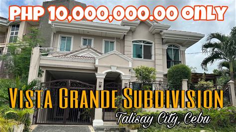 P10M Only Corner House Lot For Sale Vista Grande Subd Talisay City