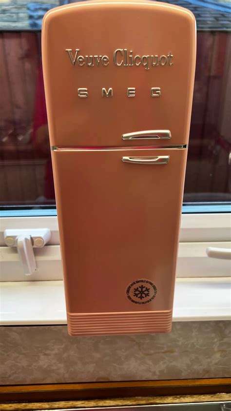 Veuve Clicquot Rose Champagne Vintage Style Pink Smeg Fridge Etsy