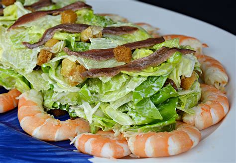 Ensalada C Sar Con Langostinos Receta F Cil Y R Pida