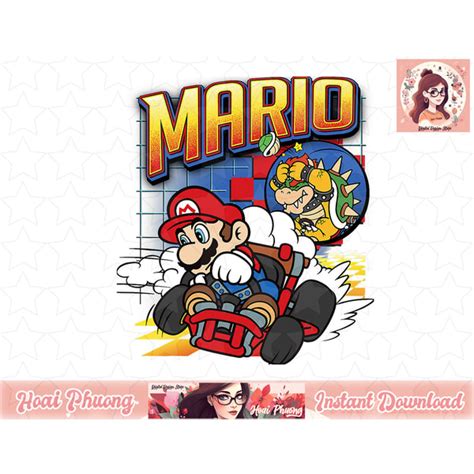 Mario Kart Bowser Mario Racing Graphic PNG Sublimation Desig - Inspire ...