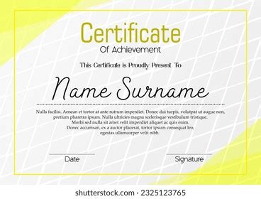 Simple Certificate Border Background Template Stock Illustration ...