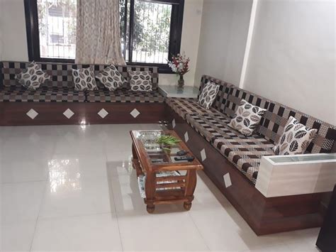 9 Seater Engineered Wood Brown Wooden Sofa Set At Rs 22000 Set In