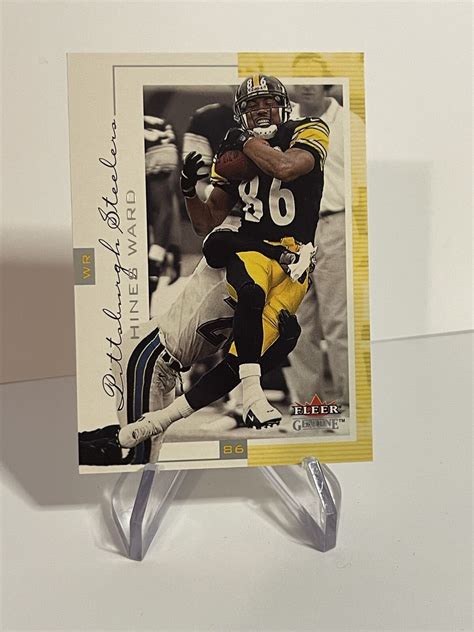 Fleer Genuine Hines Ward Pittsburgh Steelers Ebay