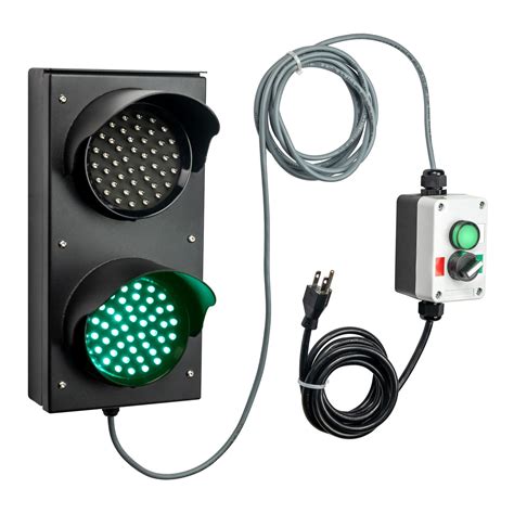 4 Inch Diameter Lens LED Stop & Go Loading Dock Traffic Light 10 ft