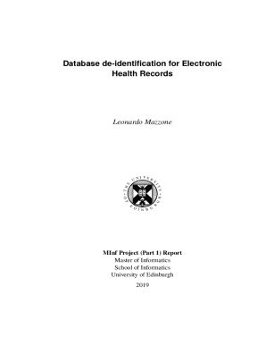 Fillable Online A framework for de-identification of free-text data in ...