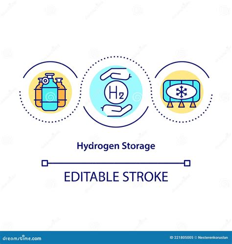 Hydrogen Storage Line Icon Vector CartoonDealer 231476505