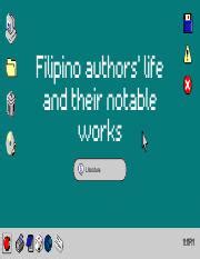 Filipino-Literature-Writers.pdf - Filipino authors life and their ...