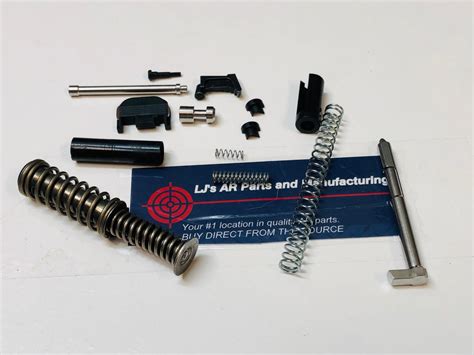 Glock 26 Upper Parts Kit With Guide Rod Fits Gen 123 And 4 With Billet Guide Rod