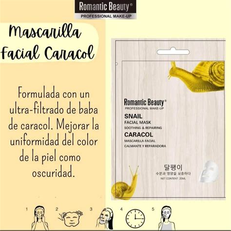 Romantic Beauty Mascarilla Facial Baba de caracol Ale Cosméticos Talca