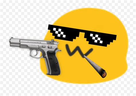 Gangstablob Dank Emojis For Discord Gun Emoji Free Transparent