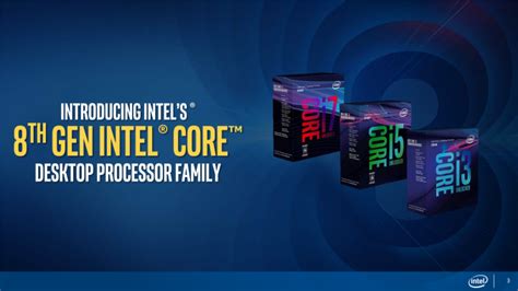 Intel Announces 8th Generation Core Coffee Lake Desktop Processors Six Core I7 Four Core I3