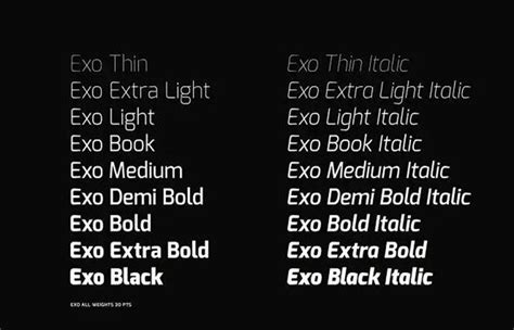 Exo Font Download Free By Natanael Gama Fonts Monster