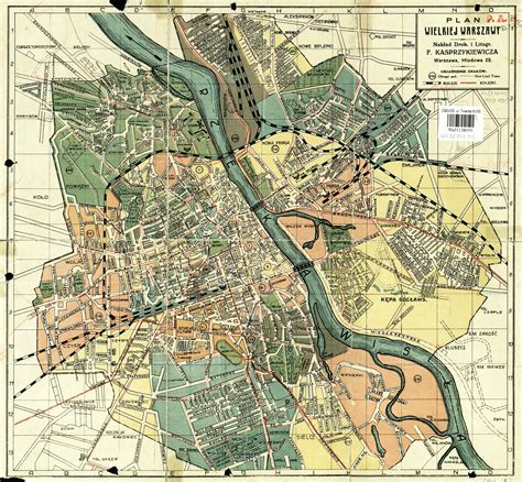 Przepi Kna Autentyczna Mapa Warszawy Z Lat Wykop Pl