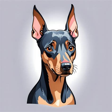 Perro De Raza Doberman Pinscher Foto Premium