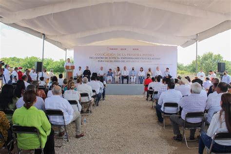 Primera Piedra Del Centro De Justicia Para Las Mujeres Tabasco