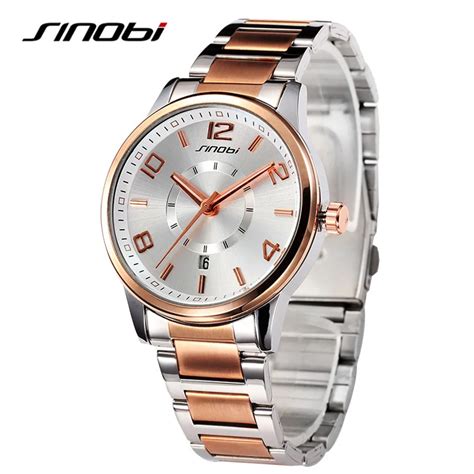 Sinobi Luxury Brand High Quality Stainless Steel Quartz Watch Men S