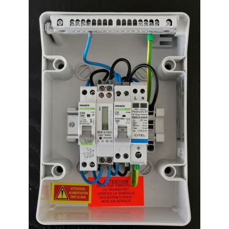 Coffret de protection AC 3kW 20A avec compteur d énergie