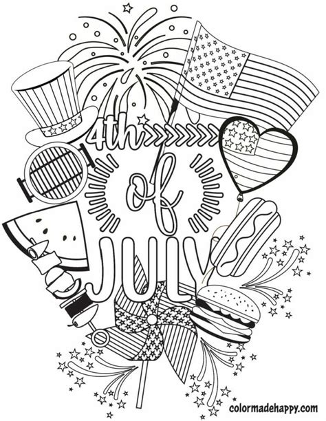 Fourth Of July Coloring Pages