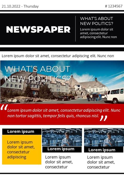 Free Newspaper PowerPoint Template Editable | by PPThemes 2022