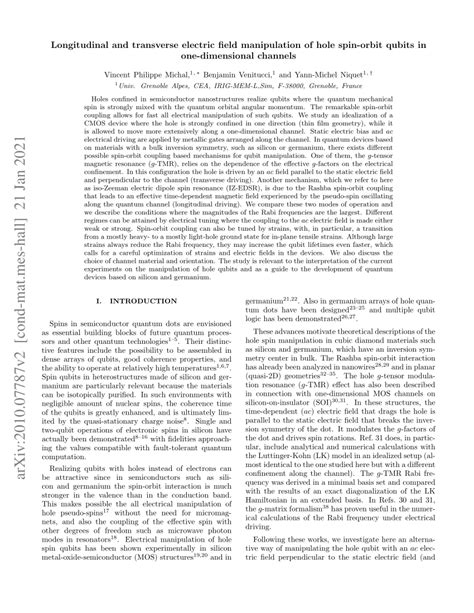 PDF Longitudinal And Transverse Electric Field Manipulation Of Hole