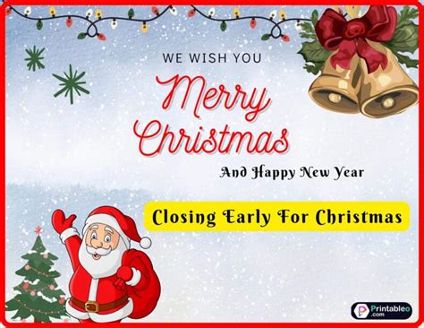 22+Closing Early Sign | Printable PDF - Printableo.Com