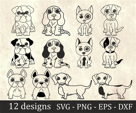 Art And Collectibles Pet And Dog Svg Bundle Cricut File Cut File Vector