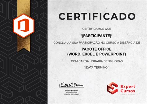 Curso Online de Formação Pacote Office Certificado