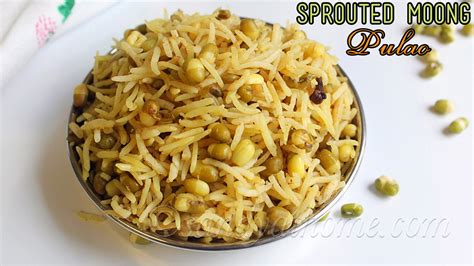 Sprouted Moong Pulao Sandhya S Recipes