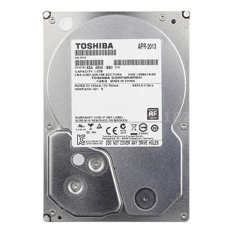 TOSHIBA 1TB HDD Internal Hard Disk Drive SATA 3.5'' for CCTV Camera DVR ...