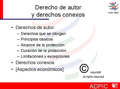 Derecho De Autor Y Derechos Conexos Derechos De