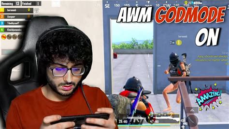 Awm God Mode On Carryminati Playing Bgmi Crazy Gameplay Ever Youtube