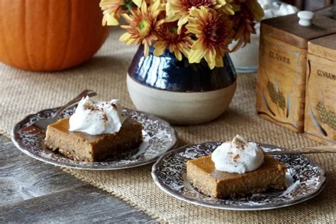 Pumpkin Pie Squares Weekend At The Cottage