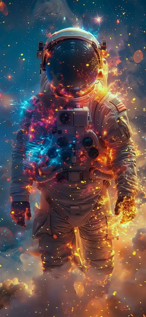 Galactic Astronaut Wallpaper: A Stellar Journey Among Stars - HeroWall