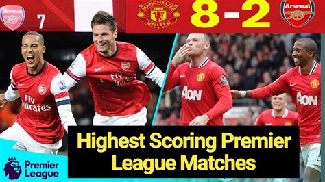 Highest Scoring Premier League Matches Premier League Youtube