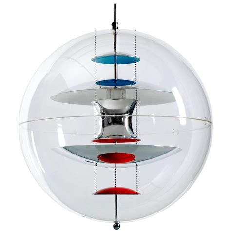 Original Mid Century Modern Verner Panton Vp Globe Pendant Light For