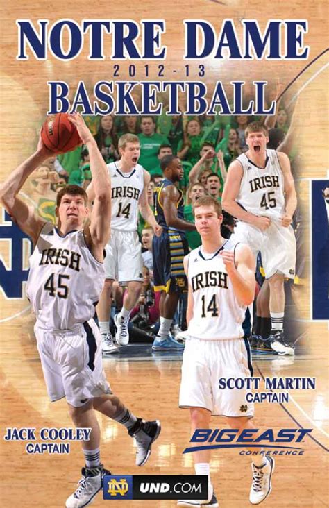 2012 13 Notre Dame Men S Basketball Media Guide By Chris Masters Issuu