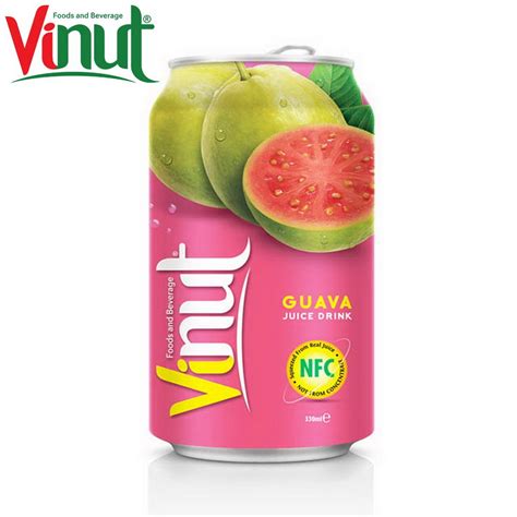 Ml Vinut Can Tinned Original Taste Guava Juice White Label Private