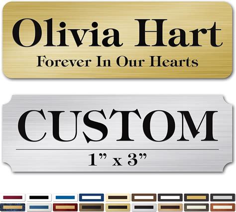 Engraved Name Plate Personalized Name Plaque 1x3 Inch