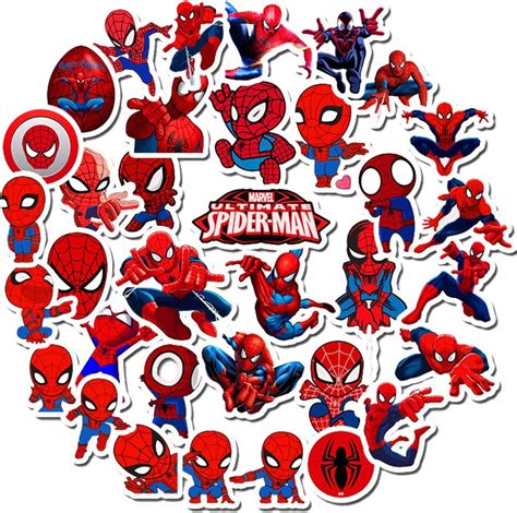 Pegatinas de superhéroes Spider Man para Niños y Chile Ubuy