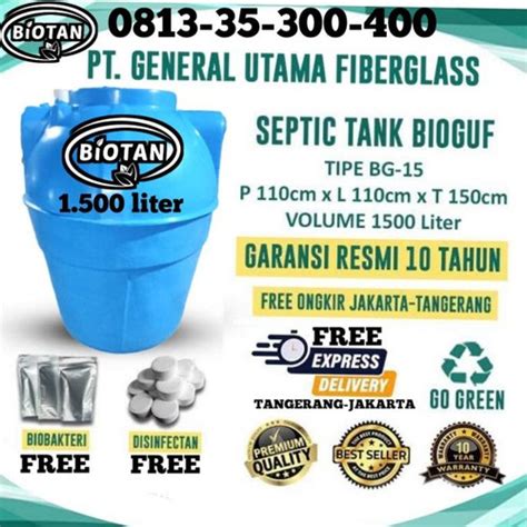 Jual Septic Tank Biotech Bio Septic Tank Liter Kapasitas Orang