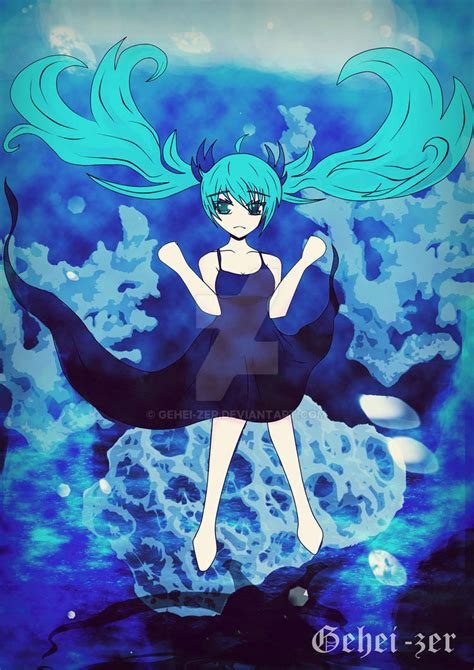 Hatsune Miku Deep Sea Girl By Gehei Zer On Deviantart